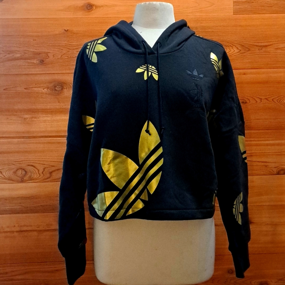 Adidas Logo Crop Hoodie